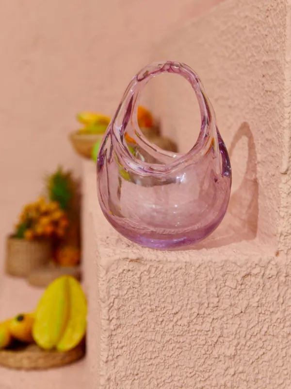 Elvira Pink Glass Bag sold by Mew Mews