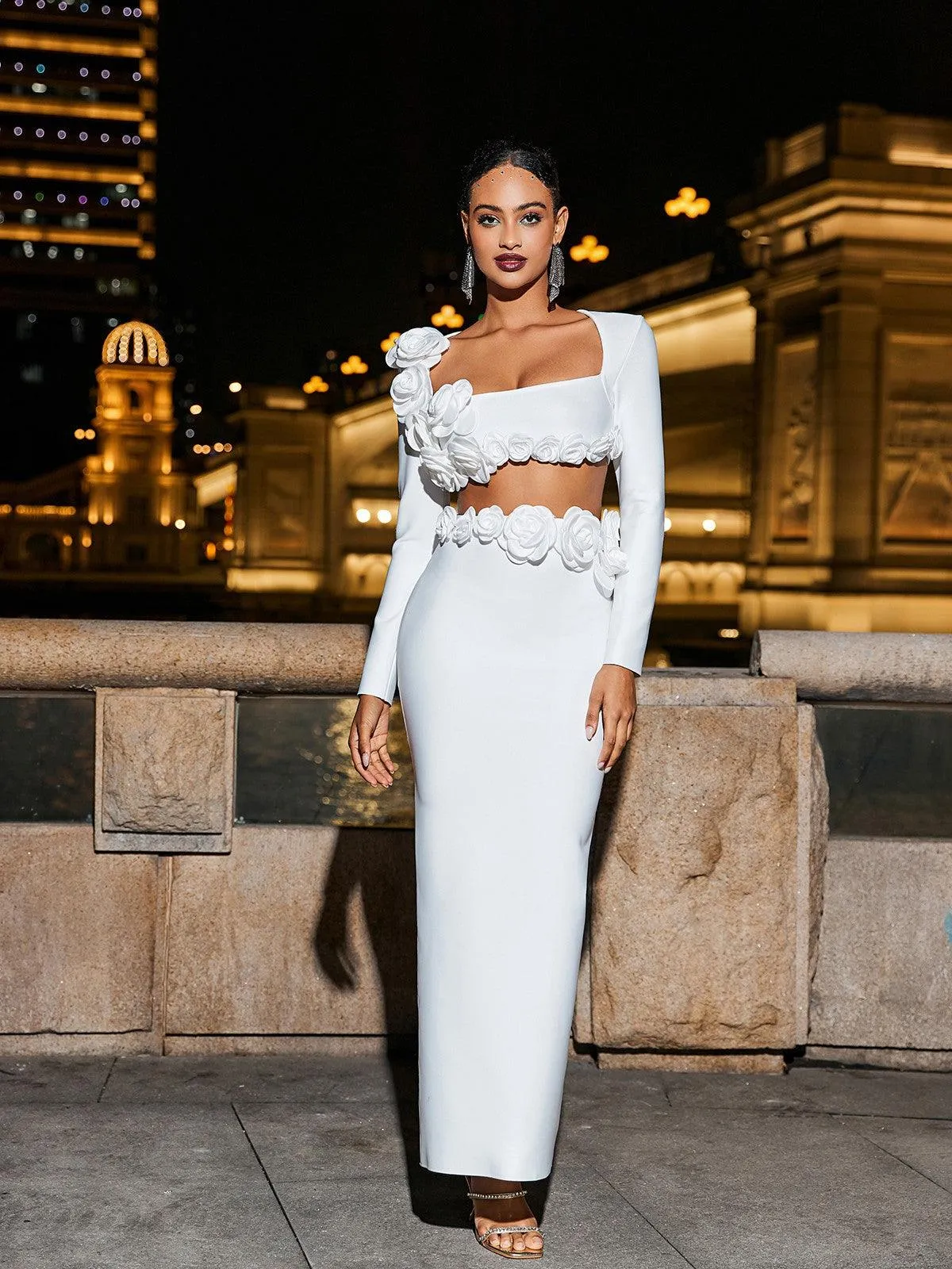 Rufus Flower Bandage Skirt Set sold by Mew Mews product image thumbnail 4