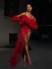 Satine Spaghetti Tulle Maxi Dress With Gloves sold by Mew Mews
