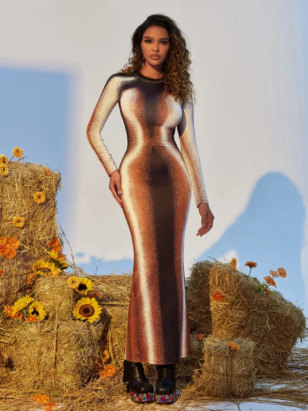 Leto Snake Printed Split Maxi Dress sold by Mew Mews