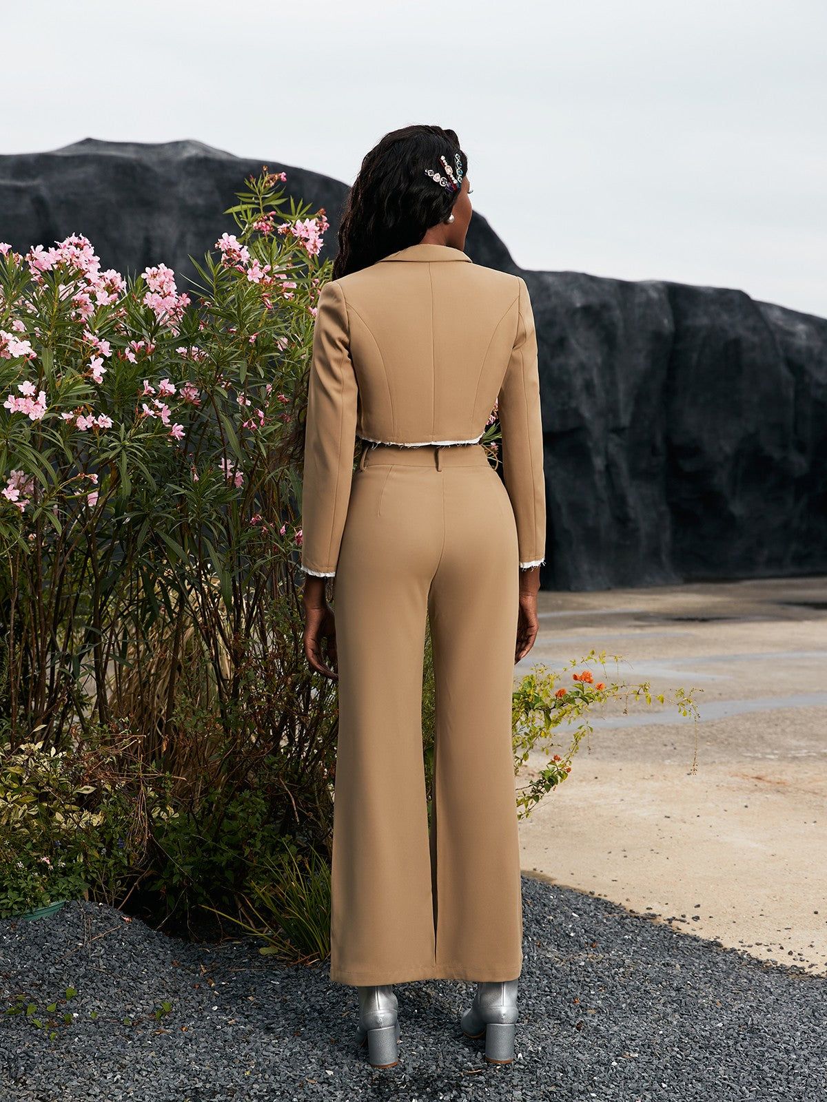 Helena Blazer Set In Khaki sold by Mew Mews product image thumbnail 5