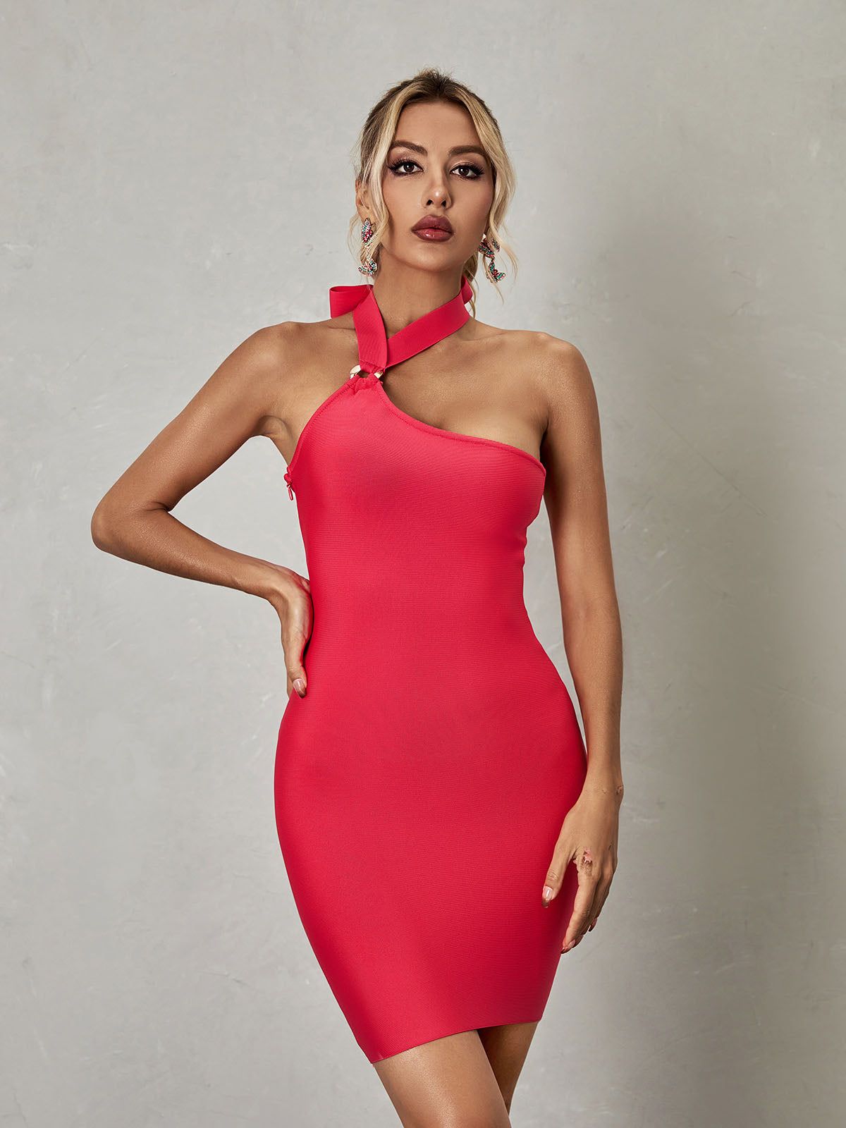 Deka Halterneck Bandage Mini Dress sold by Mew Mews product image thumbnail 3
