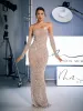 Douglas Strapless Rhinestone Maxi Dress With Gloves sold by Mew Mews