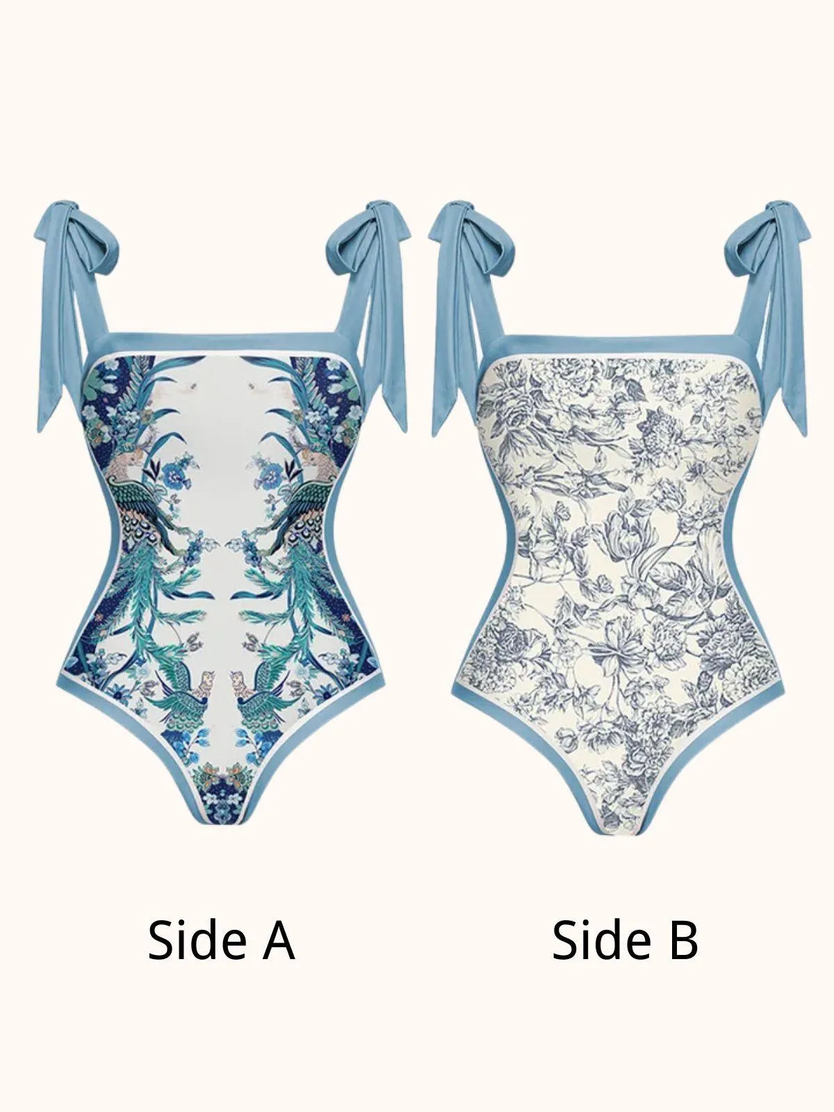 Tabitha Floral Printed Swimwear Two Piece Set sold by Mew Mews product image thumbnail 2