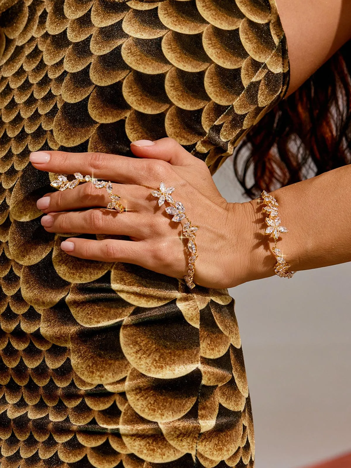 Gumpa Crystal Metal Bracelet sold by Mew Mews product image thumbnail 3