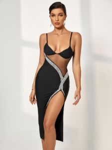 Doloras Crystal Embellished Bandage Dress sold by Mew Mews