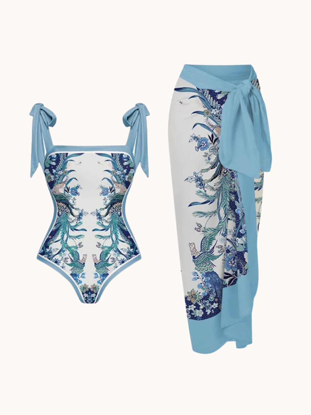 Tabitha Printed Swimwear Two Piece Set sold by Mew Mews