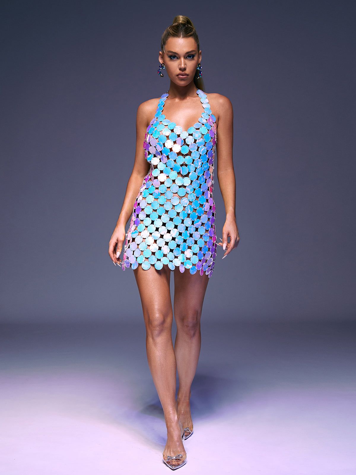 Mylah Leather Chainmail Dress sold by Mew Mews product image thumbnail 3