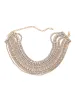 Jago Multi Layered Crystal Necklace In Gold sold by Mew Mews