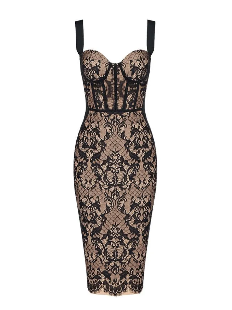 Finbar Lace Bandage Dress sold by Mew Mews product image thumbnail 3