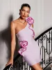 Galador One Shoulder Flower Bandage Mini Dress sold by Mew Mews