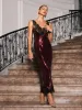 Taci Sleeveless Sequin Lace Maxi Dress sold by Mew Mews