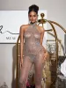 Siesen Turtleneck Cobweb Rhinestone Mesh Jumpsuit sold by Mew Mews