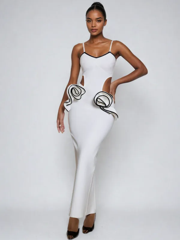 Arroyo Spaghetti Flower Cutout Bandage Dress sold by Mew Mews