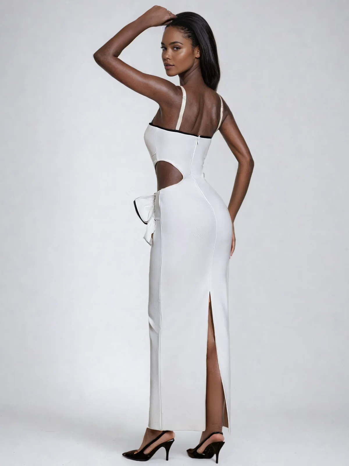 Arroyo Spaghetti Flower Cutout Bandage Dress sold by Mew Mews product image thumbnail 3