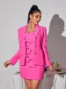 Lavonte Long Sleeve Bow Blazer Set sold by Mew Mews