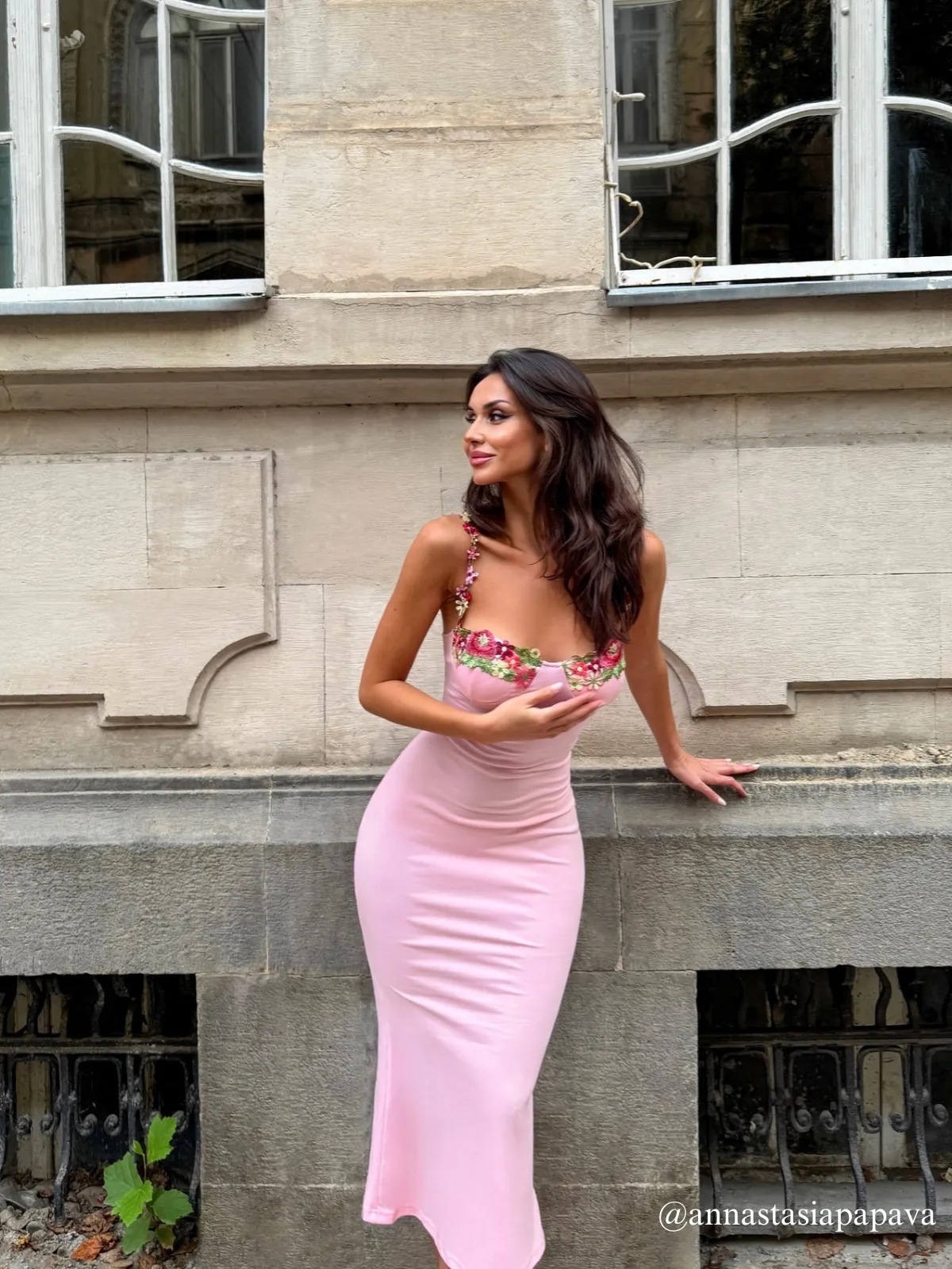 Gentry Flower Embroidered Maxi Dress sold by Mew Mews product image thumbnail 3