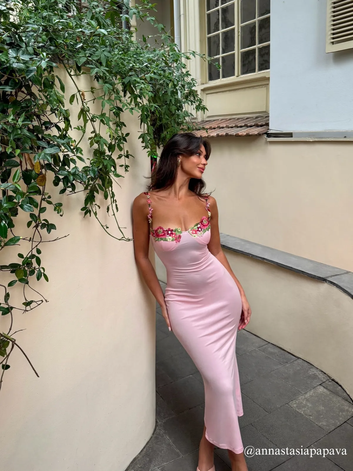 Gentry Flower Embroidered Maxi Dress sold by Mew Mews product image thumbnail 2