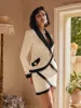 Dawnyelle Long Sleeve Rhinestone Skirt Set sold by Mew Mews
