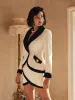 Dawnyelle Long Sleeve Rhinestone Skirt Set sold by Mew Mews