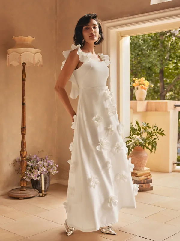 Careaga Sleeveless Flower Maxi Dress sold by Mew Mews