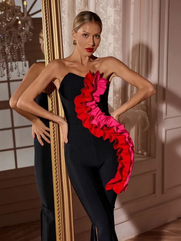 Lismar Ruched Bandage Jumpsuit sold by Mew Mews