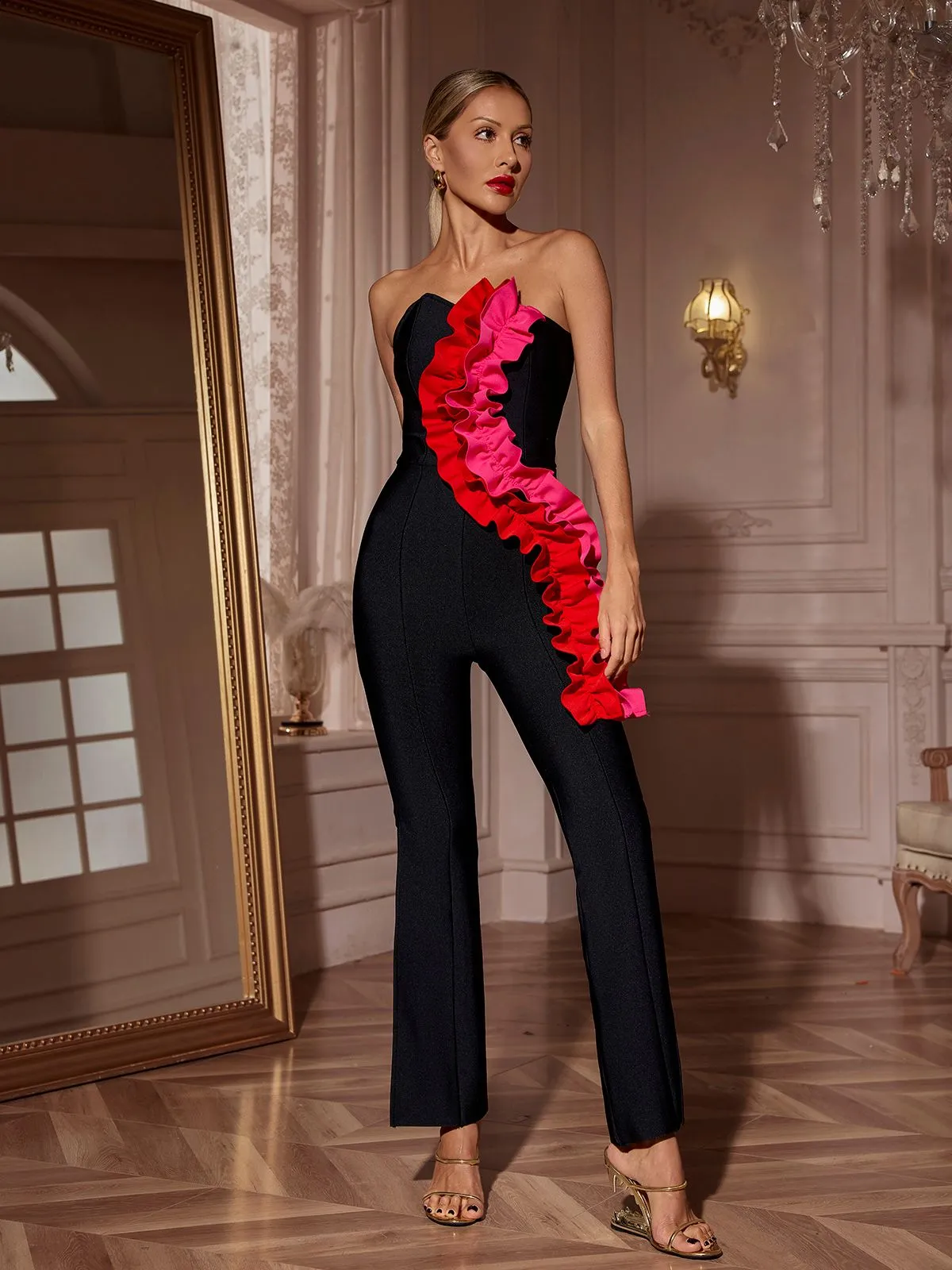 Lismar Ruched Bandage Jumpsuit sold by Mew Mews product image thumbnail 2