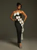 Santos Strapless Bow Cutout Bandage Dress sold by Mew Mews