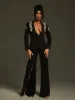 Cathia Rhinestone Split Blazer Set sold by Mew Mews