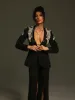 Cathia Rhinestone Split Blazer Set sold by Mew Mews