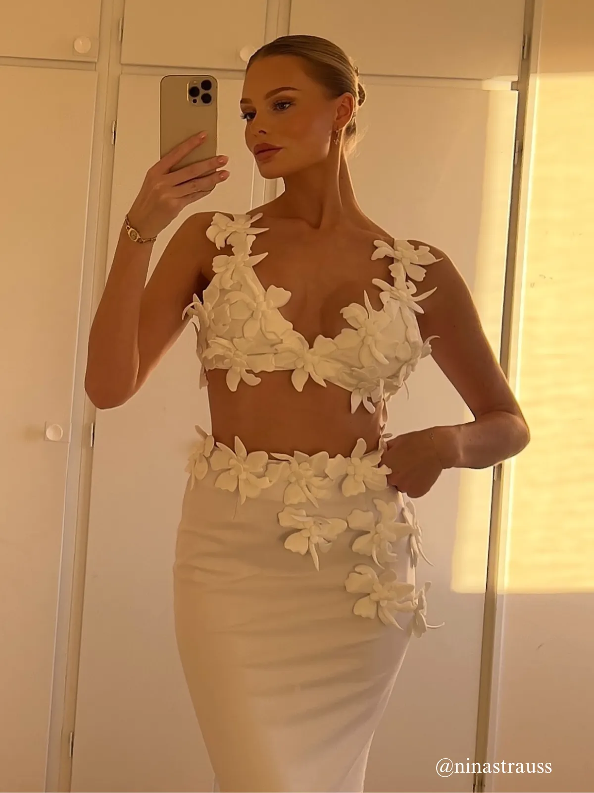 Ambrose Flower Skirt Set sold by Mew Mews product image thumbnail 4