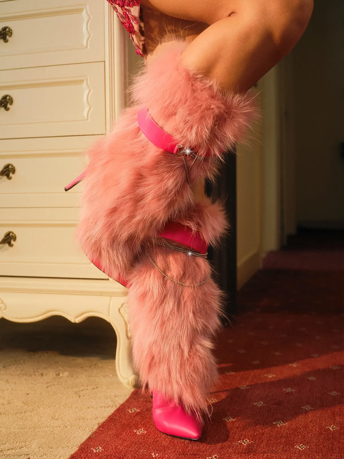 Bahar Faux Fur Boots sold by Mew Mews product image thumbnail 4