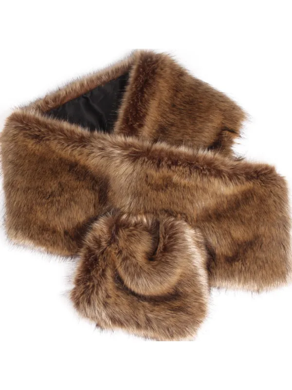 Günther Faux Fur Wrap sold by Mew Mews
