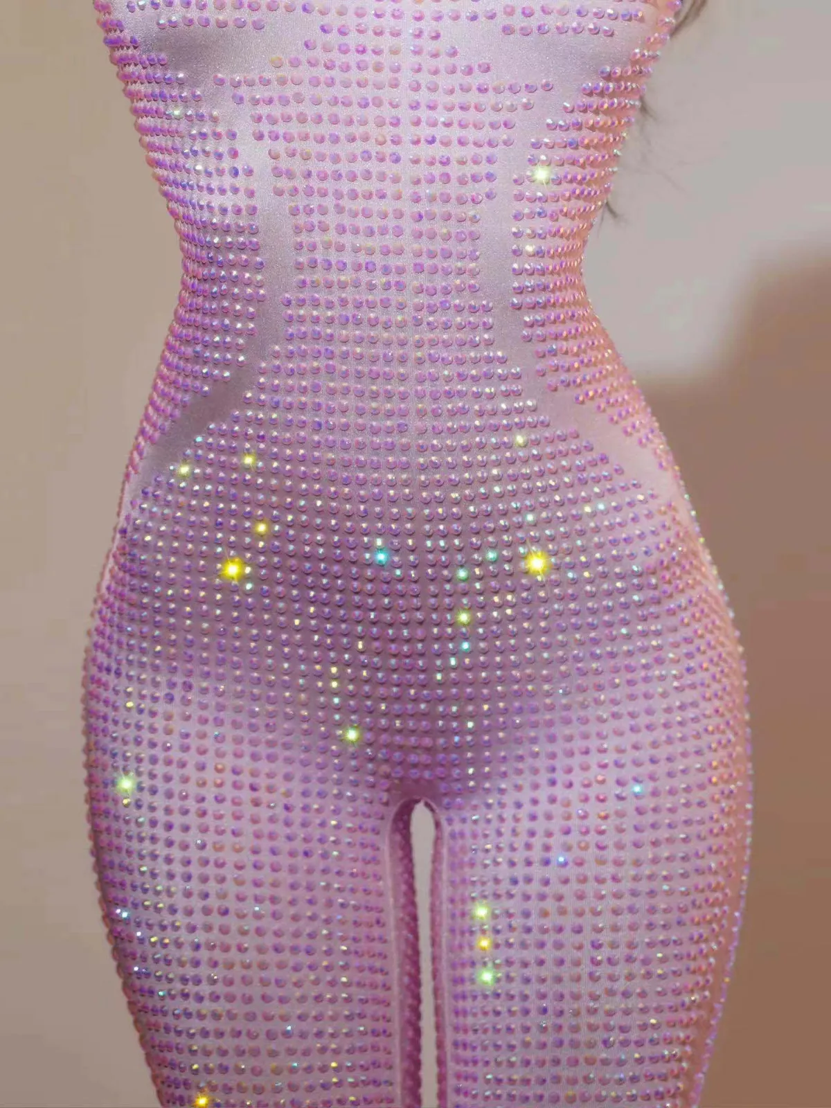 Chaylee Long Sleeve Rhinestone Jumpsuit sold by Mew Mews product image thumbnail 4