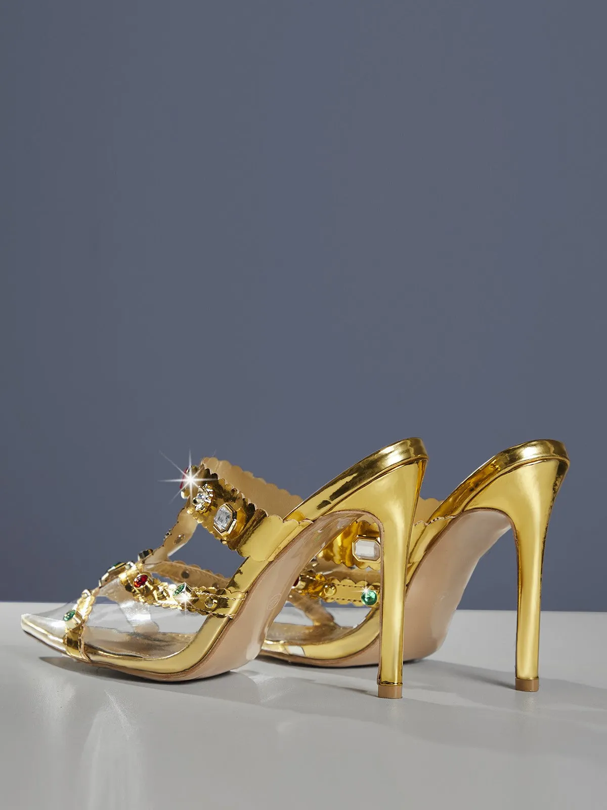 Adamma Rhinestone Sandals sold by Mew Mews product image thumbnail 4