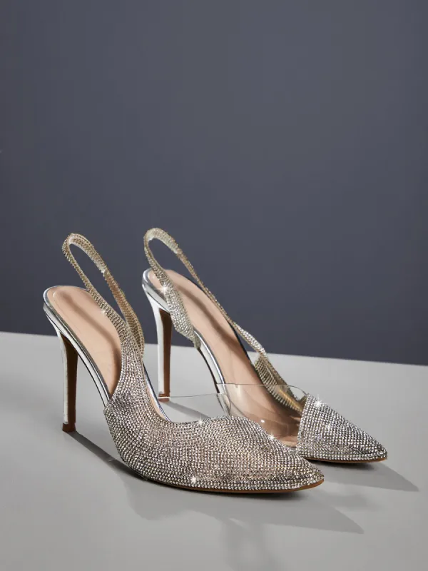 Adalira Crystal Heels made by Mew Mews
