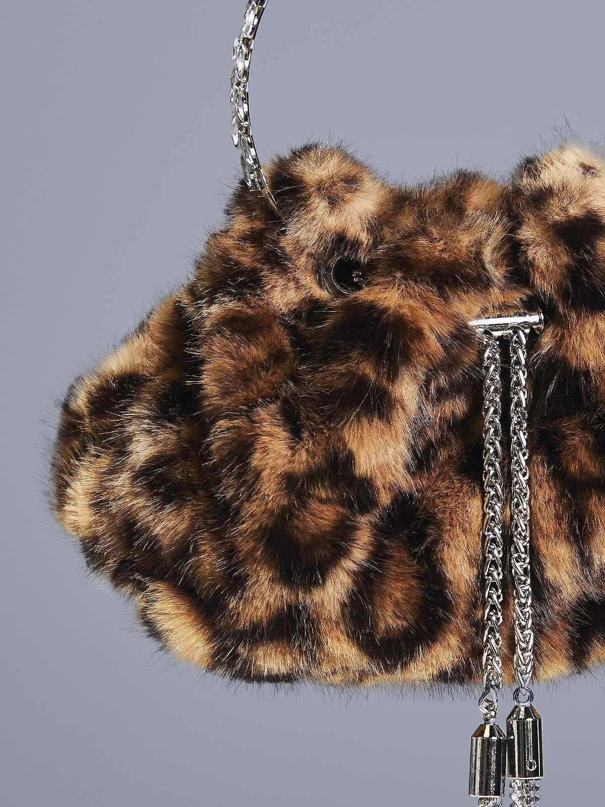 Adaja Leopard Faux Fur Bag sold by Mew Mews product image thumbnail 2