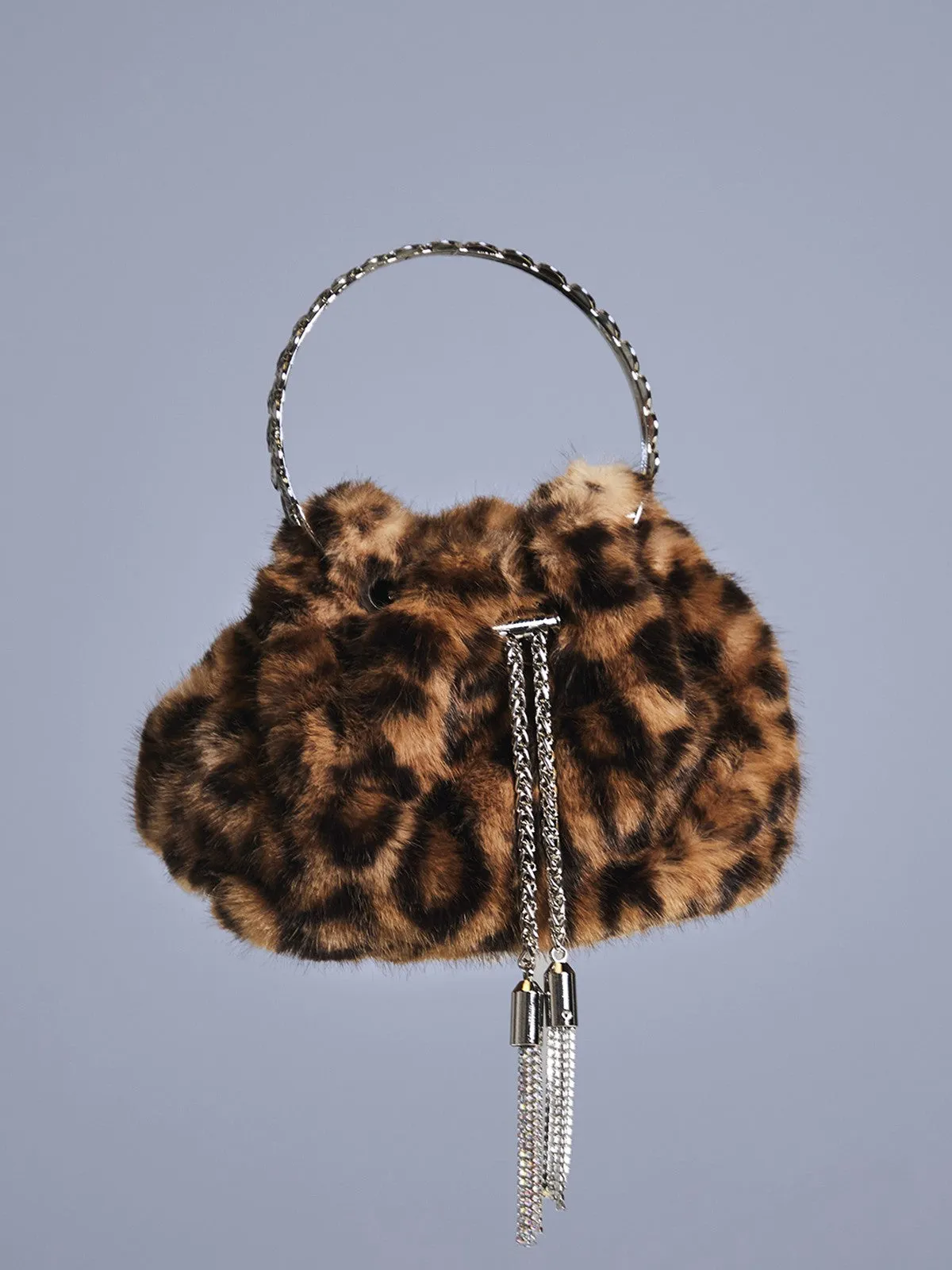 Adaja Leopard Faux Fur Bag sold by Mew Mews product image thumbnail 4
