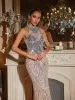 Geffrey Sequin Maxi Dress sold by Mew Mews