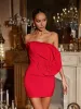Galido Strapless Flower Mini Dress sold by Mew Mews