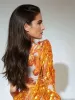 Shatora One Shoulder Rhinestone Fringe Bodysuit In Orange sold by Mew Mews