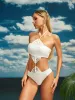 Agalia Halterneck One Piece Swimsuit sold by Mew Mews