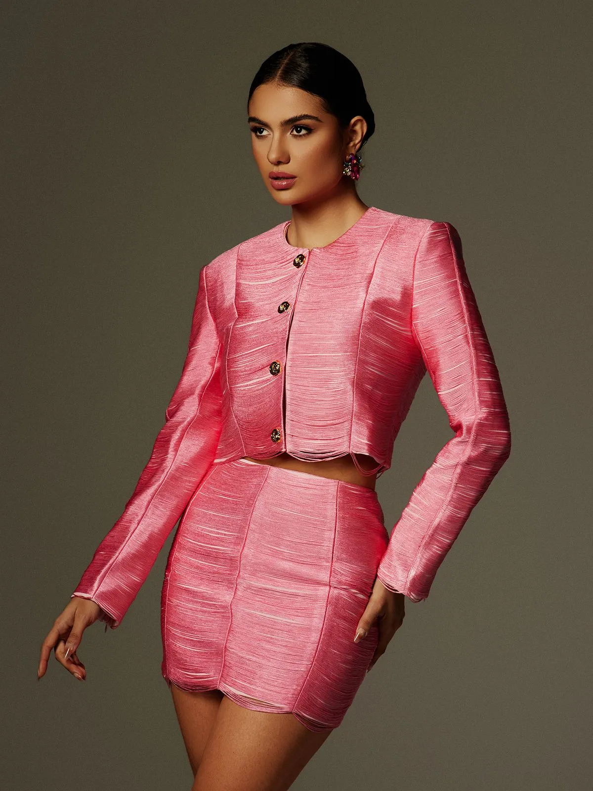 Sagebrush Long Sleeve Button Up Blazer Set sold by Mew Mews product image thumbnail 5