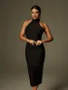 Amyra Halterneck Bandage Midi Dress sold by Mew Mews