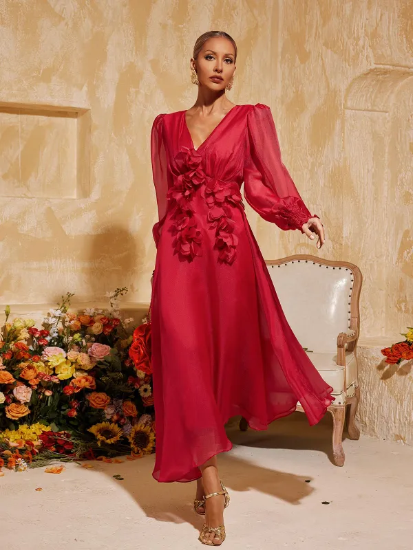 Tristen V Neck Fringe Midi Dress sold by Mew Mews