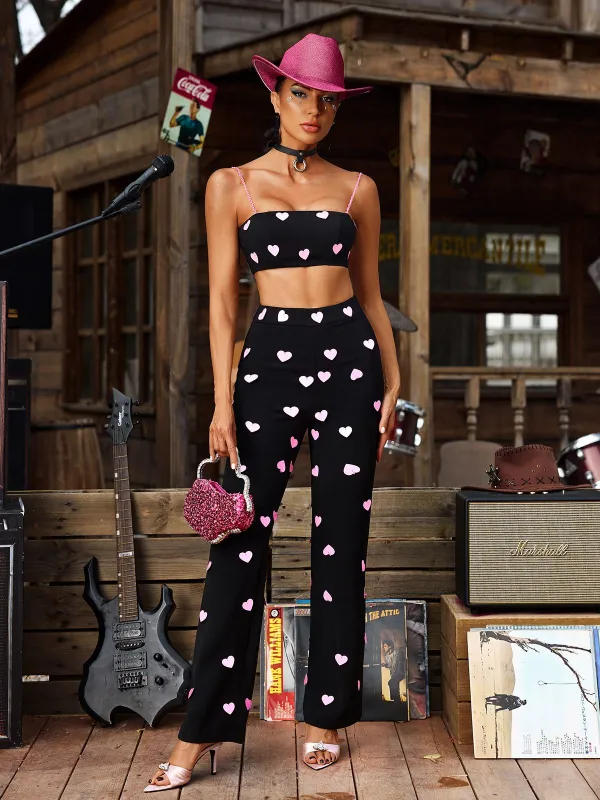 Harini Chain Heart Pants Set made by Mew Mews