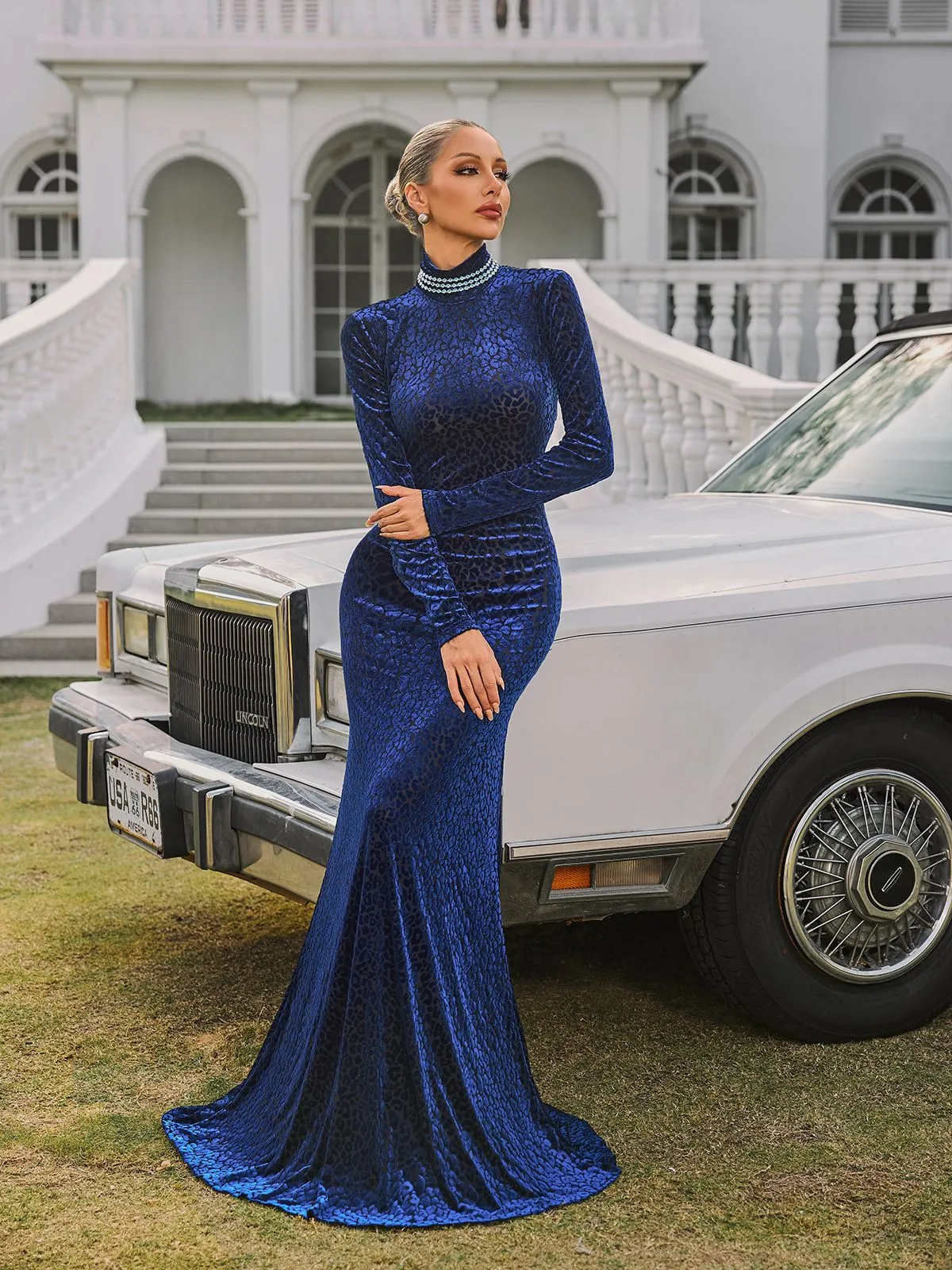 Ravella Backless Leopard Maxi Dress sold by Mew Mews product image thumbnail 4