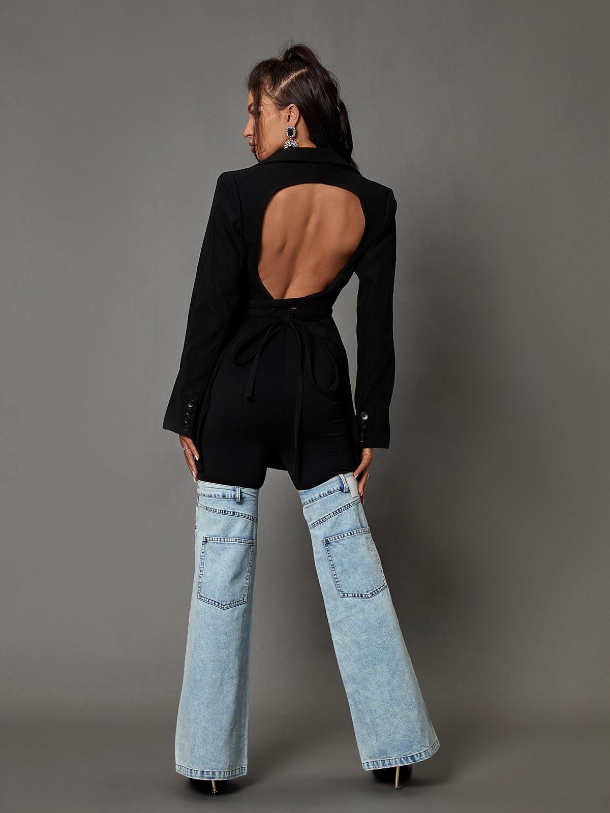 Serenity Backless Blazer sold by Mew Mews