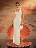 Akanji Plunge Neck Sequin Maxi Dress sold by Mew Mews