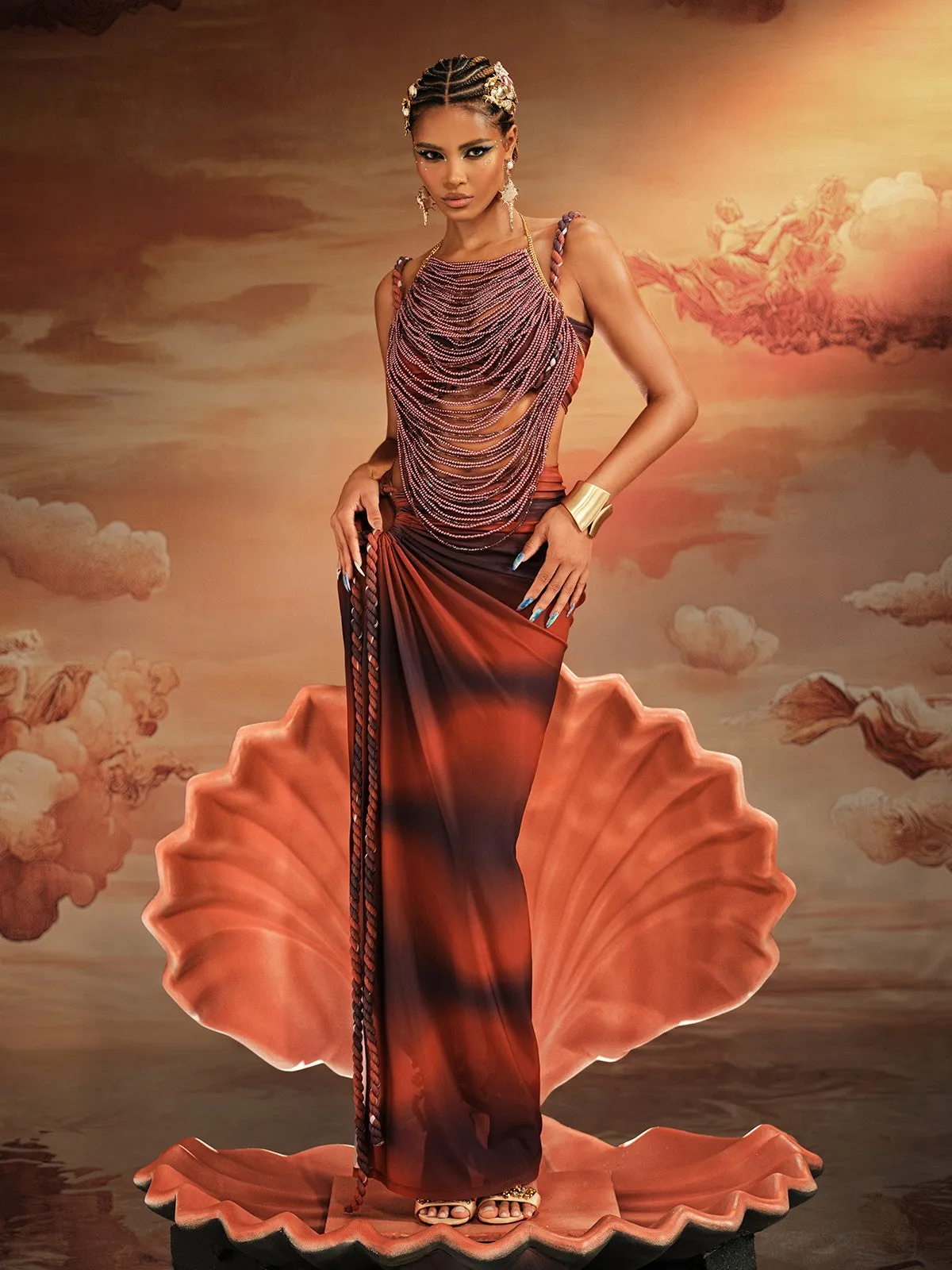 Akhil Fringe Beaded Bralette sold by Mew Mews product image thumbnail 3